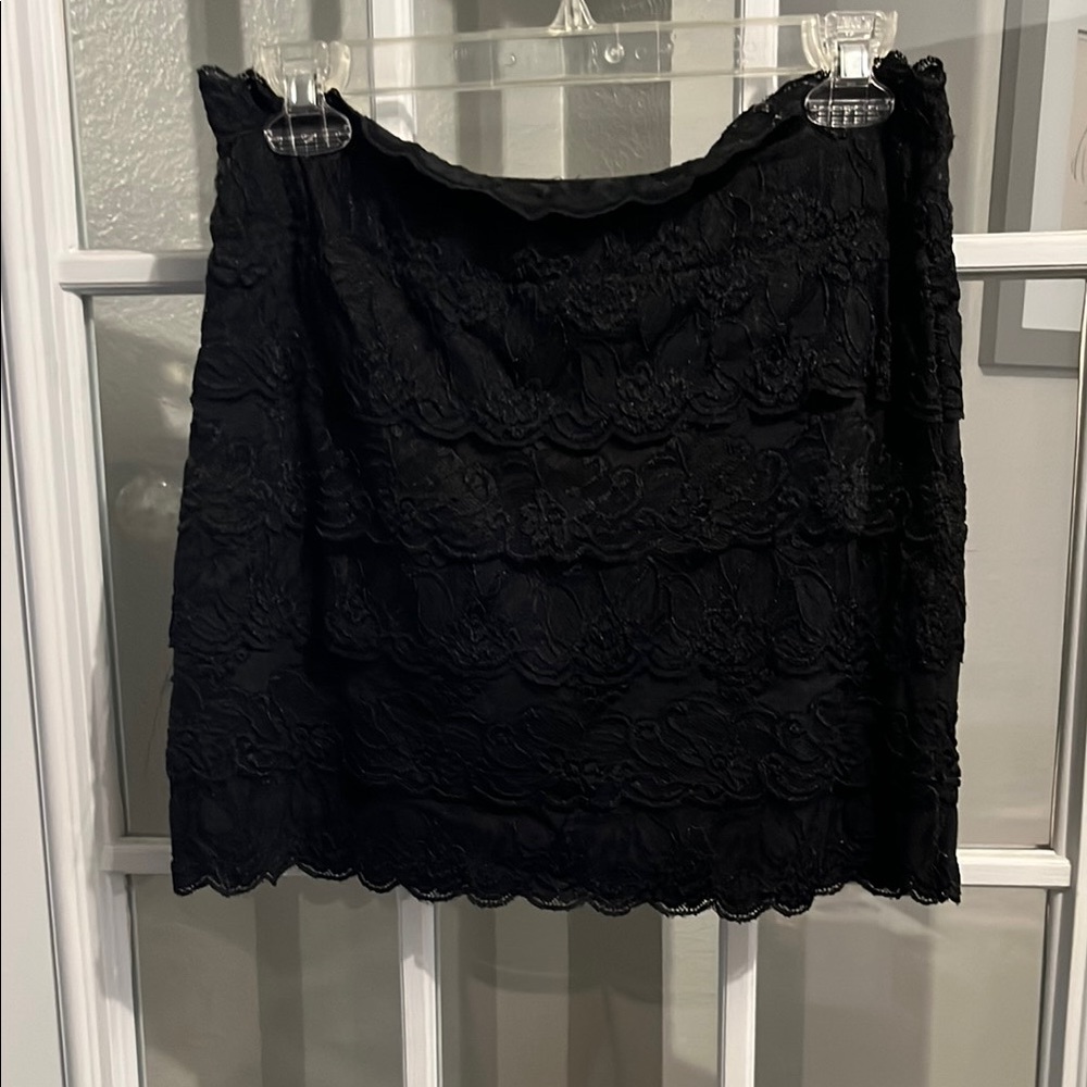 Urban Outfitters Silence + Noise Black Lace Mini Skirt